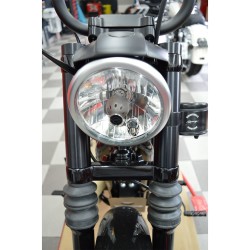 EIGHTBALL Gabelhülsen Cover schwarz für Harley Davidson Iron 72 39mm Gabel 04-20