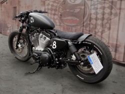 190 mm Stahl Heck Fender Stiletto Schutzblech für Harley Davidson & Motorrad