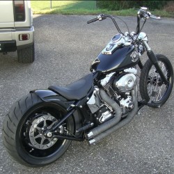 280  mm Stahl Fender hinten Stiletto Schutzblech für Harley Davidson & Motorrad