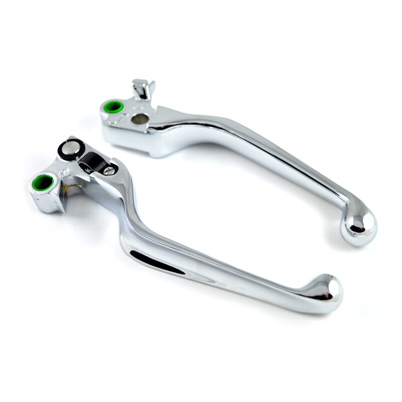 Brems- & Kupplungshebel-Set Für Harley Davidson – Chrom, Kompatibel Mit Dyna, Sportster, Softail