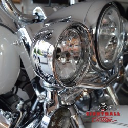 Lampen Zierring Zusatzscheinwerfer für Harley Softail Touring 62-21 Ers 69622-99