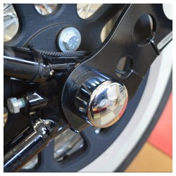 Schwingenabdeckung für Harley-Davidson Softail 08-17 schwarz Hinterachsenabdeckung 