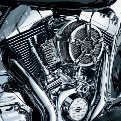 KURYAKYN Luftfilter für Harley Davidson Sportster Black & Chrome Design BLACK&CHROME