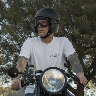 BILTWELL Moto 2.0 Goggle Black Motorradbrille Helm Brille f. Harley & Cafe Racer