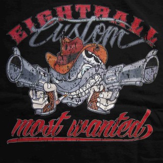 EIGHTBALL CUSTOM® Most Wanted Shirt Größe Schwarz XXL