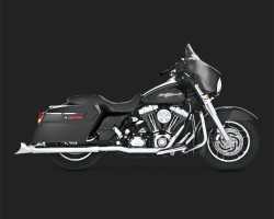 VANCE & HINES Fishtail Auspuf für Harley Davidson Touring 1995-2016 chrom