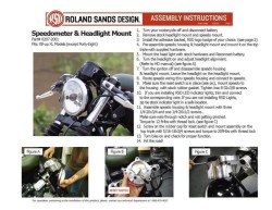 RSD ROLAND SANDS DESIGN LED Indicator für RSD Tacho für Harley Sportster 08-13