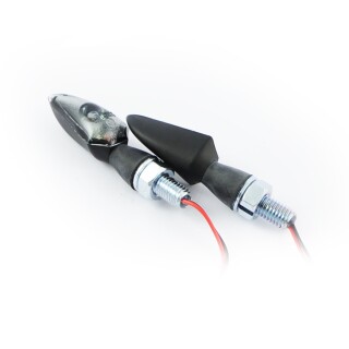 HIGHSIDER STREAM LED mini Blinker schwarz für Harley Davidson Motorrad E-geprüft