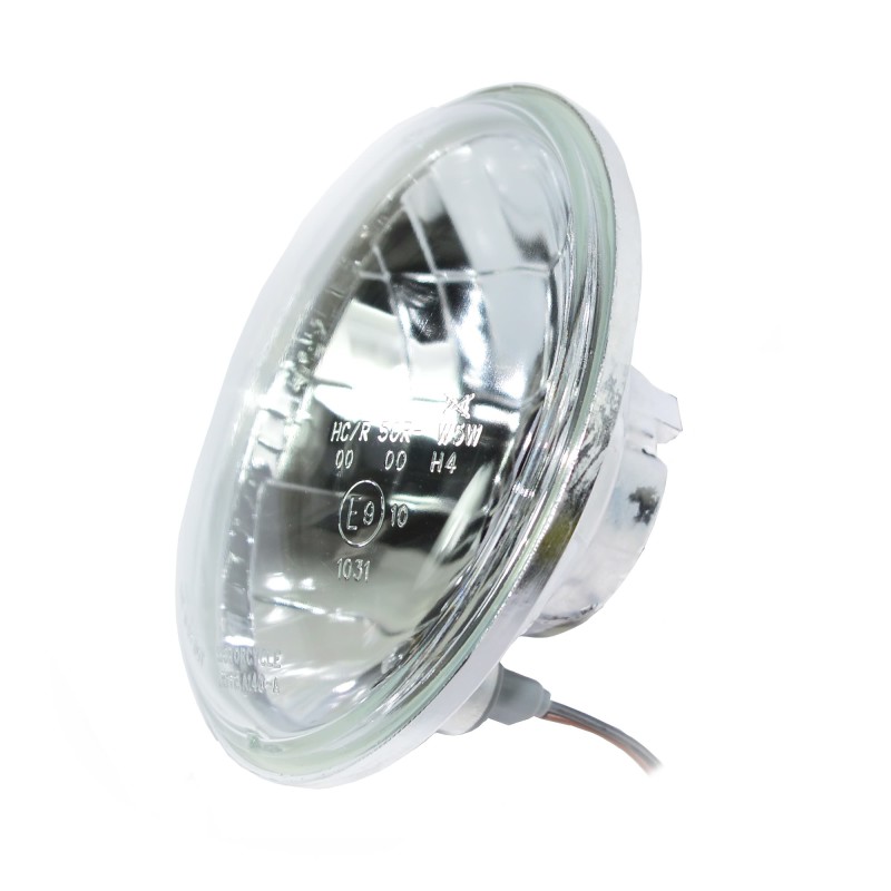 7Motorradscheinwerfer, 12V H4 35W Universal runder Motorrad LED- Scheinwerfer mit schwarzer Halterung (gelbes Licht) : : Auto &  Motorrad