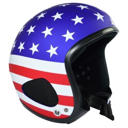 SCORP24 Titan Jet Helm für Harley Motorrad Chopperhelm USA Amerika Flagge