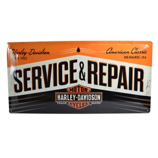 NOSTALGIC ART Retro Blechschild Harley Davidson Service & Repair 20 x 50cm 