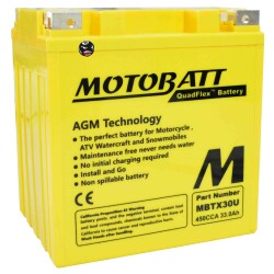MOTOBATT Batterie MBTX30U für Harley Davidson...