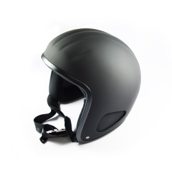 SCORP24 Titan Jet Kult Helm Chopperhelm für Harley Fahrer schwarz matt Größe XXL