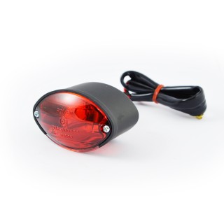 EIGHTBALL CUSTOM Micro Cateye Rücklicht schwarz für Harley Motorrad E-geprüft