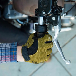BILTWELL Moto Handschuhe in Olivgrün schwarz für Motorrad QUAD Trike M
