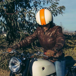 BILTWELL Moto Handschuhe in braun/orange für Motorrad Quad & Trike Gr. M