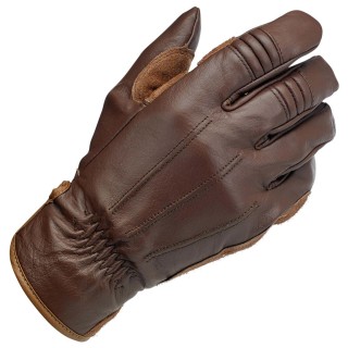 BILTWELL Work Gloves Handschuhe in Chocolate für Harley-Davidson und Motorrad L