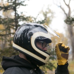 BILTWELL Work Gloves Handschuhe in Gold für Harley-Davidson und Motorrad S