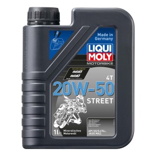 LIQUI MOLY 4 T Street mineralisches Motor Öl 20W50 für Harley-Davidson 1 Liter