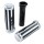 verchromte Motorrad Griffe LINER Lenker 1 Zoll f. Harley Davidson Metall  Gummi
