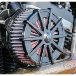 Ricks Luftfilter Kit Spoke Black für Harley Davidson Softail ab 2018 107 Cui