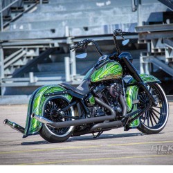 Ricks Luftfilter Kit Spoke Black für Harley Davidson Softail ab 2018 114 Cui