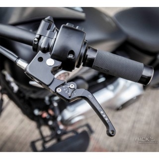 Ricks Brems & Kupplungshebel Kit Good Guys für Harley Softail 2015-2017 schwarz
