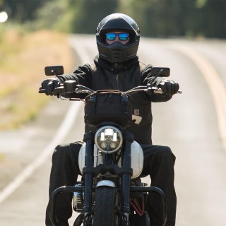 BILTWELL Lane Splitter Flat Black Motorrad Helm Kulthelm