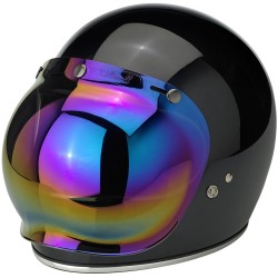 BILTWELL Bubble Visier Rainbow für Harley Davidson und Motorrad Helm