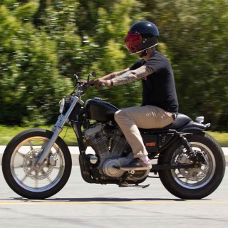 BILTWELL Bubble Visier Rose für Harley Davidson und Motorrad Helm