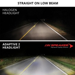 JW SPEAKER Adaptiver Kurvenlicht Scheinwerfer 5 3/4 Zoll für Harley Road Glide