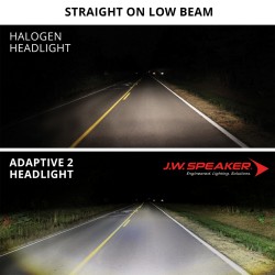 JW SPEAKER Adaptiver Kurvenlicht Scheinwerfer 5 3/4 Zoll für Harley chrom