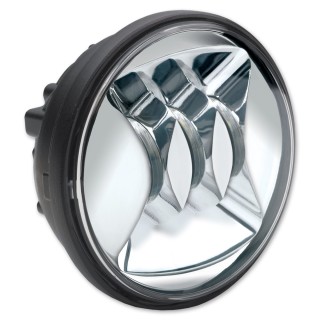 2 x JW SPEAKER LED Nebelscheinwerfer chrom 4,5 Zoll für Harley Touring & Softail