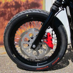 PERFORMANCE MACHINE Bremssattel 6 Kolben chrom für Harley Davidson vorne links