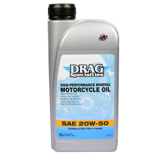 DRAG SPECIALTIES Mineral Motoröl 20W50 für Harley-Davidson API CI-4  JASO