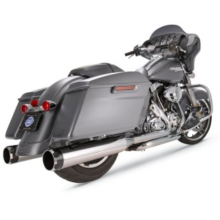 S&S MK45 Thruster Performance Schall Dämpfer für Harley-Davidson Touring ab 2017 Chrom / Endkappe schwarz Thruster