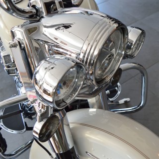 Lampen Zierring Zusatzscheinwerfer für Harley Touring  62-19 Ers 6922-99 schwarz