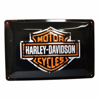 NOSTALGIC ART Retro Harley Davidson Blechschild Paint Logo 20 x 30cm