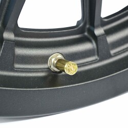 EIGHTBALL CUSTOM Ventilkappe 9mm Messing Patronenhülse für Harley used Style Paar