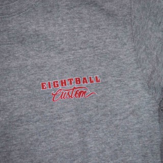 Eightball-Custom® T-Shirt Classic in grau XL für Harley & Custom Fans