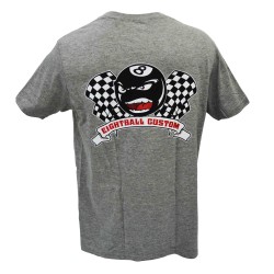 Eightball-Custom® T-Shirt Classic in grau XL für Harley & Custom Fans