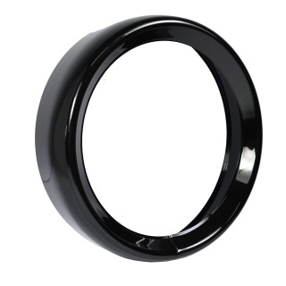 7 Zoll Scheinwerfer Lampen ZierringTrim Ring schwarz  für Harley Softail Dyna FLH
