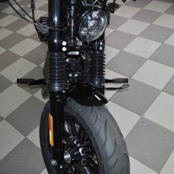 Faltenbälge Fork Boots schwarz 49 mm Gabel für Harley Sportster 16-21 Dyna 06-17