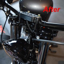 Cult Werk Gabelcover Standrohr 39mm Schraube Abdeckung für Harley Sportster