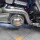Auspuff Hitze Schutz Cover Schild Krümmer Felxibel Old School für Harley Davidson