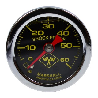 MARSHALL Öl Luft Manometer 0- 60 PSI für Harley-Davidson Motorrad Öldruck