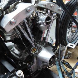 MARSHALL Öl Luft Manometer 0- 60 PSI für Harley-Davidson Motorrad Öldruck