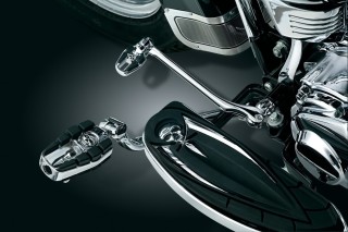 KURYAKYN Schaltraste ZOMBIE chrom für Harley Davidson Sportster & Big Twin