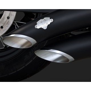 VANCE & HINES Auspuff Big Radius für Harley Davidson Dyna schwarz