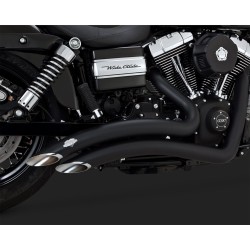 VANCE & HINES Auspuff Big Radius für Harley Davidson Dyna schwarz
